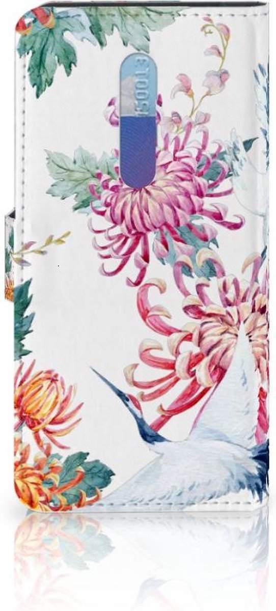 Xiaomi Redmi K20 Pro Telefoonhoesje met Pasjes Bird Flowers