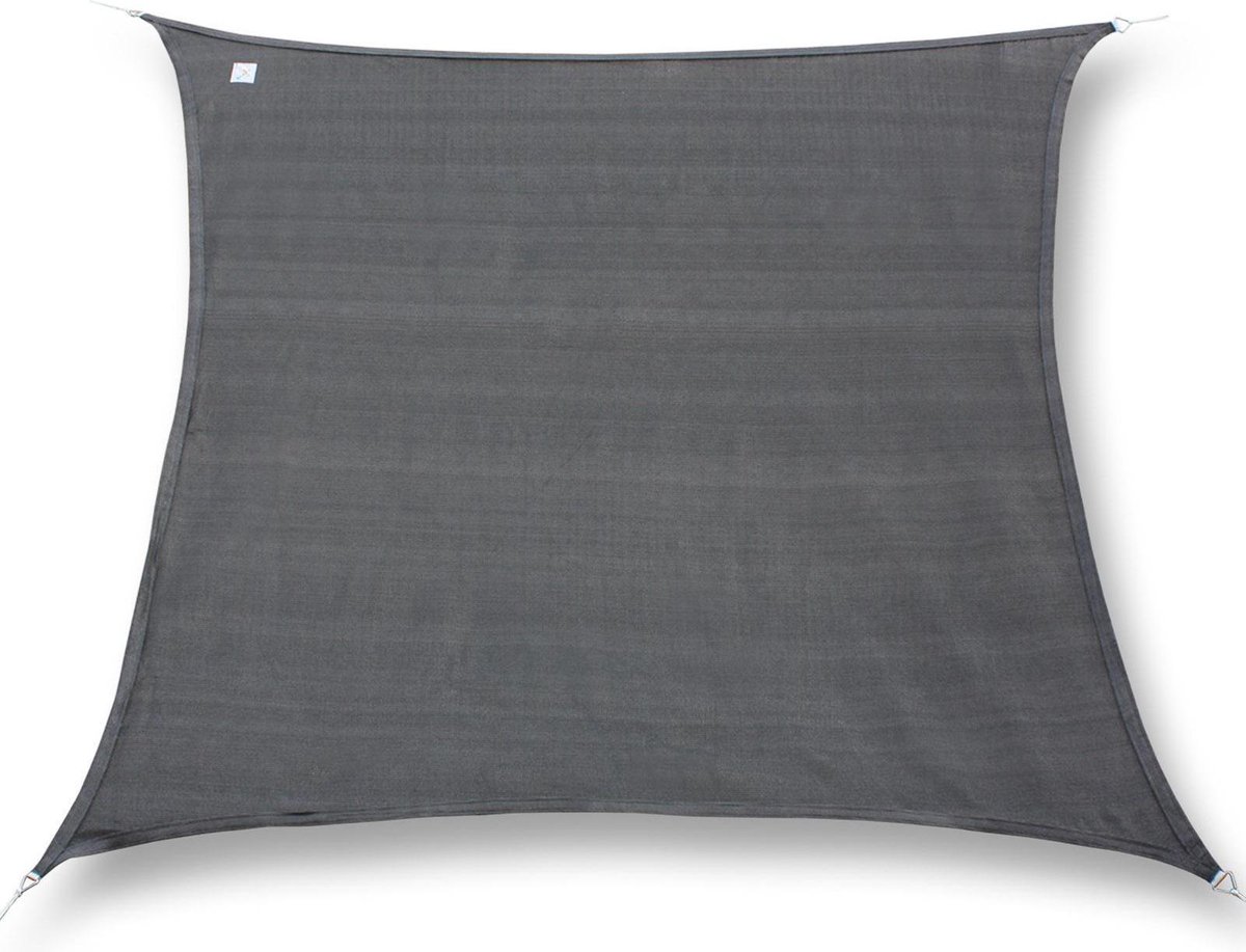 hanSe® Schaduwdoek Vierkant Waterafstotend 6x6 m Zonnedoek Grijs