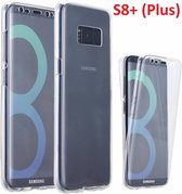 Ntech -  Shockproof Samsung Galaxy S8+ (Plus) Dual TPU  Cover - 360 Graden Cover - 2 in 1 Case ( Voor en Achter) Transparant