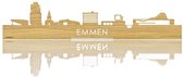Standing Skyline Emmen Eikenhout - 40 cm - Woondecoratie design - Decoratie om neer te zetten - WoodWideCities