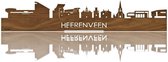 Standing Skyline Heerenveen Notenhout - 40 cm - Woondecoratie design - Decoratie om neer te zetten - WoodWideCities