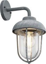 LED Tuinverlichting - Tuinlamp - Trion Dereuri - Wand - E27 Fitting - Beton Look - Aluminium - BSE