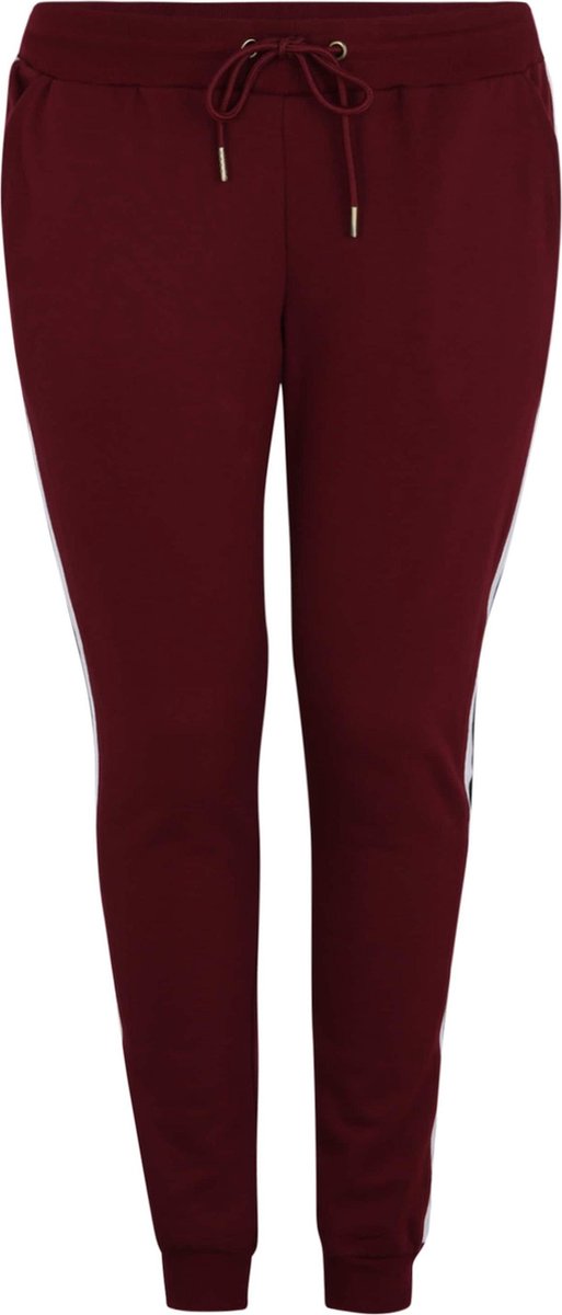 Urban Classics College Contrast Dames joggingbroek 2XL Rood