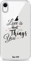 Casetastic Apple iPhone XR Hoesje - Softcover Hoesje met Design - Love is about Print