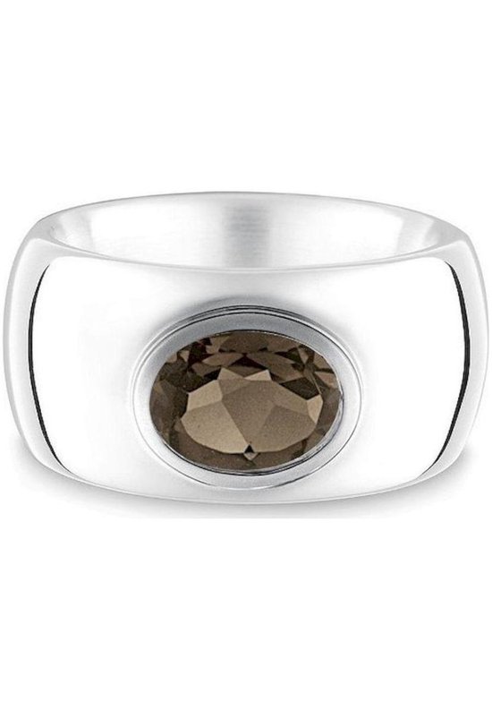 Quinn - Silver Ring with Smoky Quartz, Classics & Co - 021033632