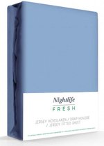 Nightlife Enkel Jersey Hoeslaken 150 gram Blue
