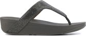 Fitflop™ Vrouwen Textiel  80005056 /  Teenslipper - Lottie Toe Crysta - Grijs - Maat 36