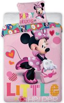 Disney Minnie Mouse Little Helper - Dekbedovertrek - Eenpersoons - 140 x 200 - Roze