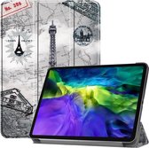 iPad Pro 11 Hoesje - Tri-Fold Book Case - Eiffeltoren