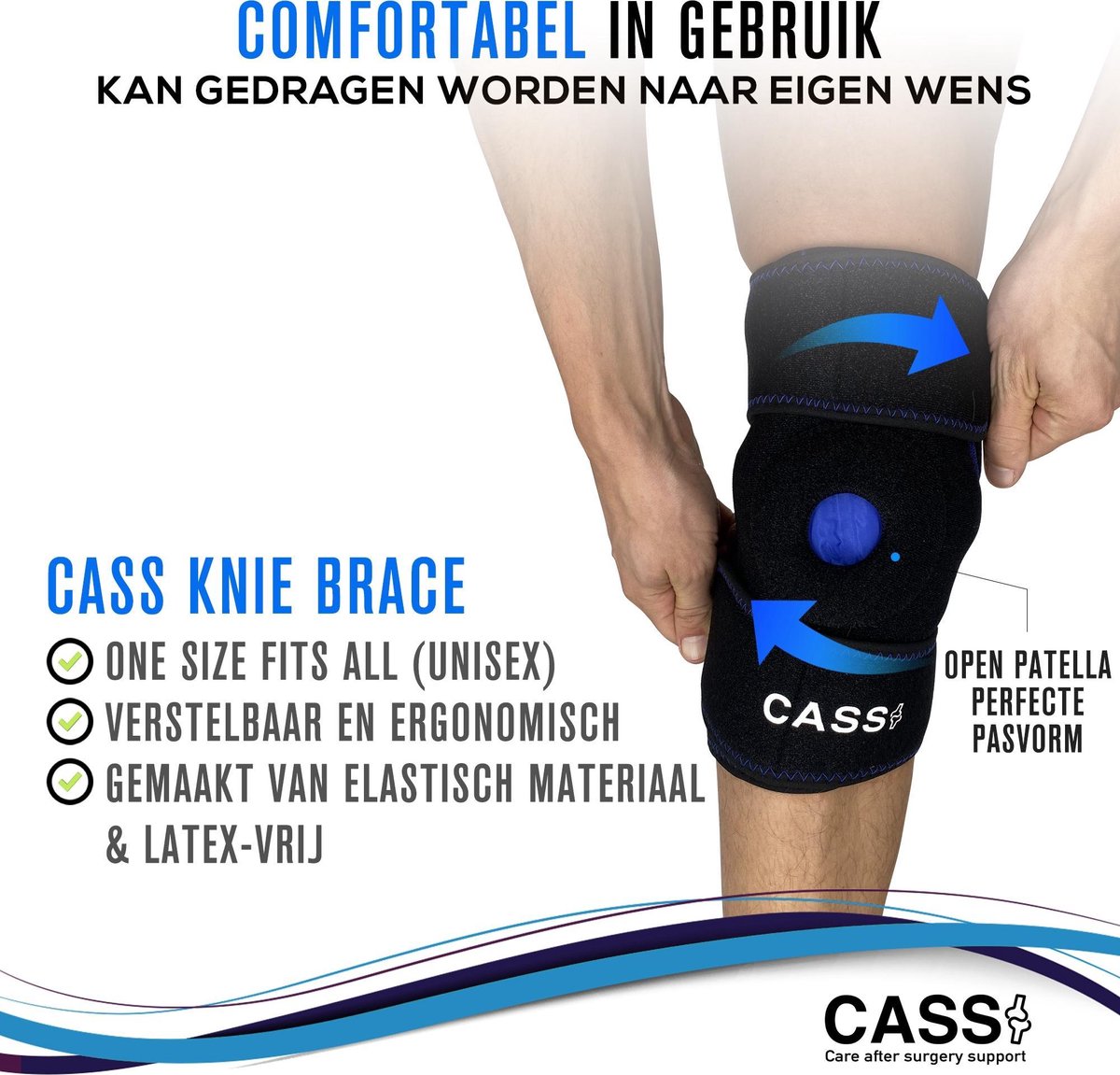 achterlijk persoon Oplossen Voorouder Kniebrace met Ice Pack van CASS® | Kniebandage Ondersteuning Knie |  Knieband Met Ice Pack | bol.com