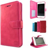 Roze Wallet / Book Case / Boekhoesje iPhone 6 Plus / 6s Plus met vakje voor pasjes, geld en fotovakje