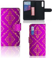 Xiaomi Mi 9 SE Wallet Case Barok Roze