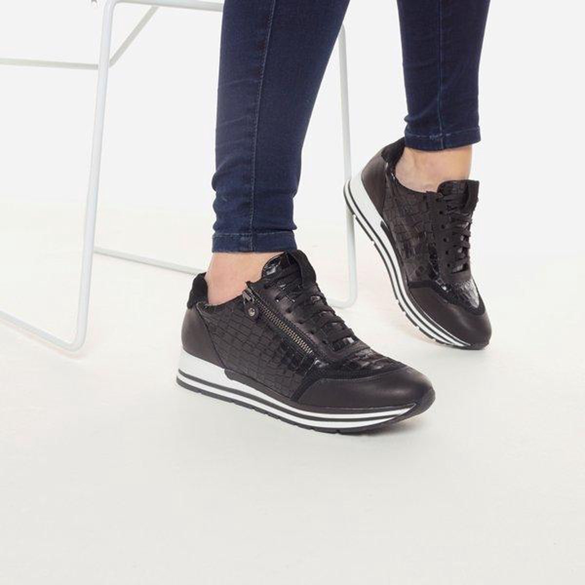 Linea Zeta Hoge laarzen zwart - Schoenen.nl