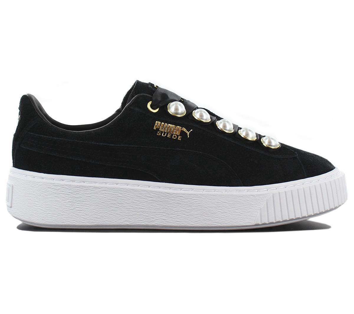 Puma Suede Platform Bling Wns 366688-01 Dames Sneakers Sportschoenen Schoenen Zwart