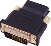HDMI Female naar DVI (24+1) Male Adapter | Zwart / Black | TrendParts