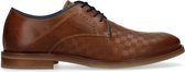 Sacha - Heren - Cognac geruite veterschoenen - Maat 41