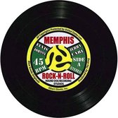 Onderzetter in de vorm van een LP, Memphis Rock