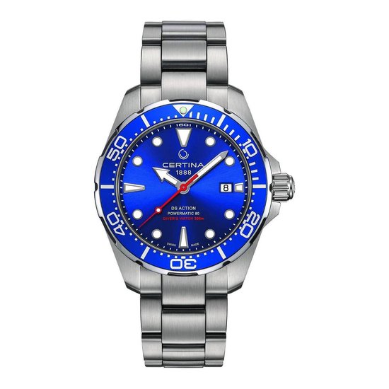 Certina Aqua Action Diver Automaat horloge - Zilverkleurig | bol.com