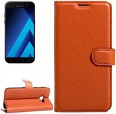 Samsung Galaxy A3 2017 - Litchi Wallet Case - Bruin