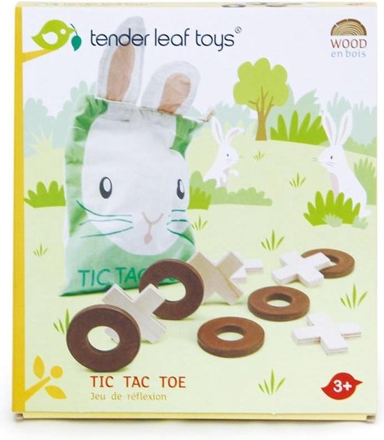Afbeelding van het spel Tender Leaf Toys Tic Tac Toe - drie op een rij