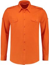 Oranje overhemd voor heren 2XL