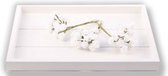 12x stuks kleine witte roosjes van satijn 12 cm  - Hobby deco knutselen artikelen - Bruiloft/huwelijk versiering