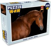 Puzzel Paard - Zwart - Bruin - Legpuzzel - Puzzel 500 stukjes
