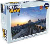 Puzzel Den Haag - Trein - Zon - Legpuzzel - Puzzel 1000 stukjes volwassenen