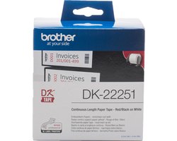 Brother DK-22251 ruban d'étiquette Noir et rouge sur blanc
