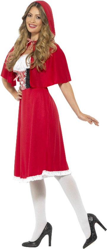 SMIFFY'S - Rode miss Roodkapje kostuum voor vrouwen - M - Smiffys