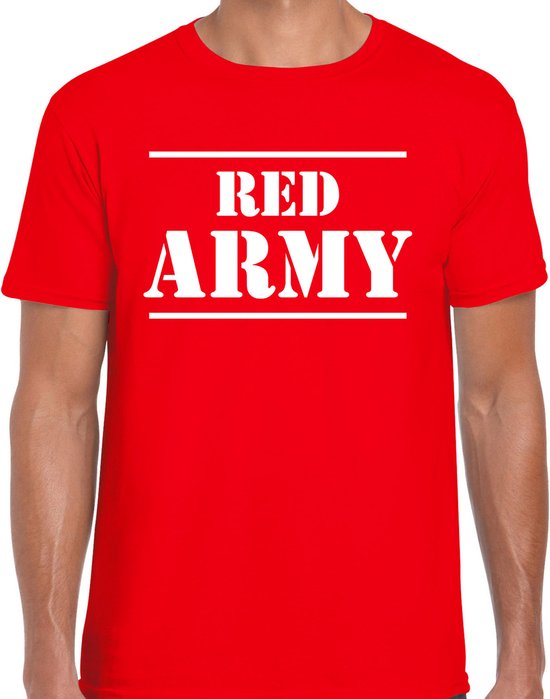 Red army/Rode leger supporter/fan t-shirt rood voor heren - EK/WK/Belgie supporter shirt XXL