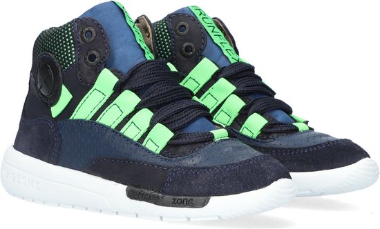 Shoesme Hoge sneakers - Leren Sneaker - - Blauw - Maat 22 | bol.com