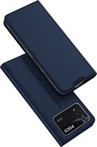 Dux Ducis - Slim bookcase hoes - Geschikt voor Xiaomi Poco M4 Pro 4G - Blauw