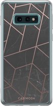 Casimoda® hoesje - Geschikt voor Samsung S10e - Marble / Marmer patroon - Backcover - Siliconen/TPU - Grijs