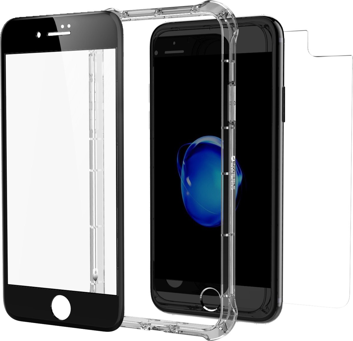 InvisibleSHIELD Glass+ Tempered Glass met Hoesje Apple iPhone 7 / 8