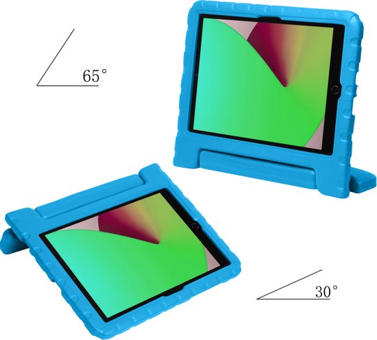 iPad 10.2 2020 Coque Enfants Housse Antichoc Avec 2x Protecteur D'écran - Blauw
