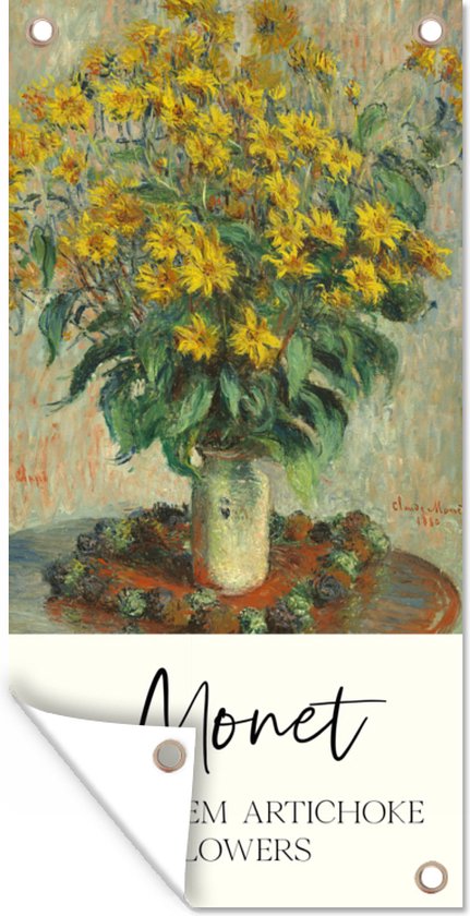 Tuinposter Oude meesters - Schilderij - Monet - 30x60 cm - Tuindoek - Buitenposter