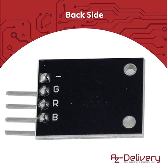AZDelivery KY-009 RGB LED SMD Module Sensor compatibel met Arduino ...