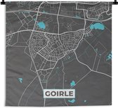 Wandkleed - Wanddoek - Plattegrond - Goirle - Stadskaart - Kaart - 90x90 cm - Wandtapijt