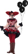 CALIFORNIA COSTUMES - Stoute clown vermomming, meisje - 140 (8-10 jaar)