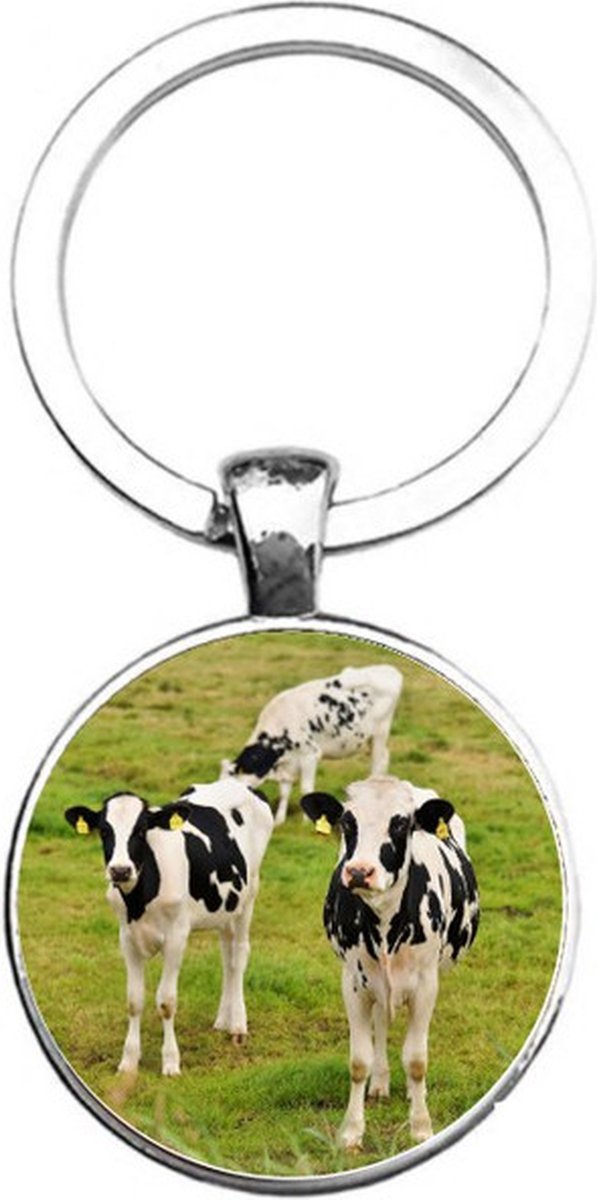 Sleutelhanger Glas - Koeien