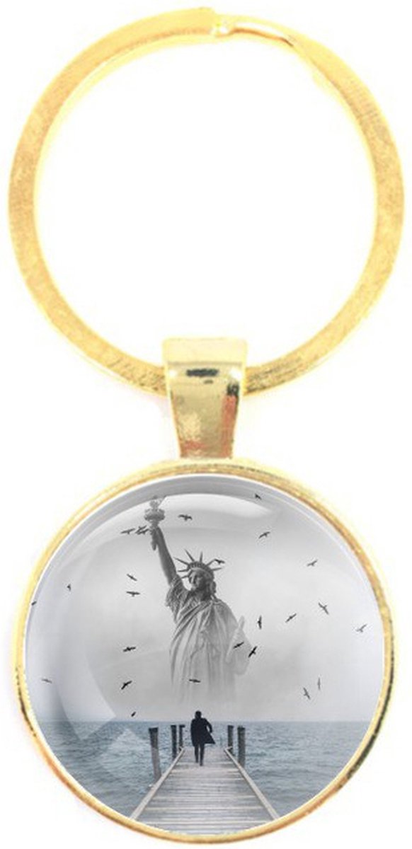 Sleutelhanger Glas - USA