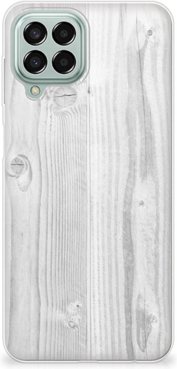 Samsung Galaxy M33 Bumper Hoesje White Wood