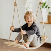 Kinderschommel - Balance Board - Peuter / Kleuter / Kinder Schommel Plank - Inclusief Touw en Bevestigingsmaterialen