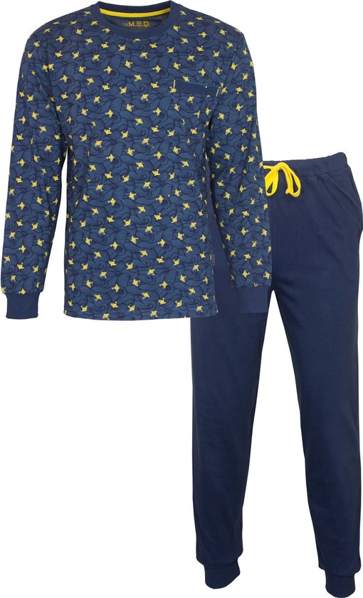 MEQ Pyjama Homme Blauw MEPYH1202A - Tailles : L
