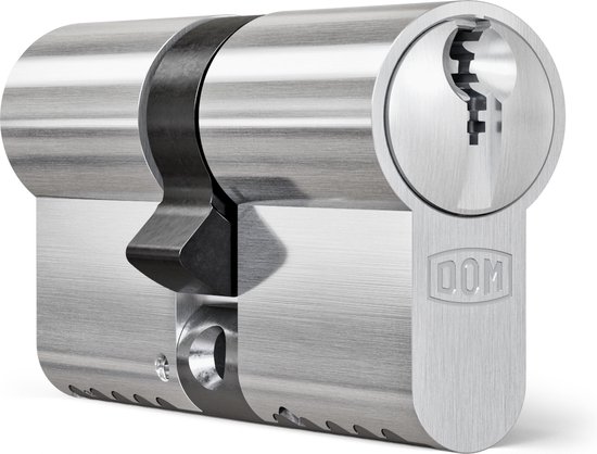 DOM profielcilinder Plura 30/30mm - SKG 2 sterren - 2 gelijksluitende cilinders - Dom