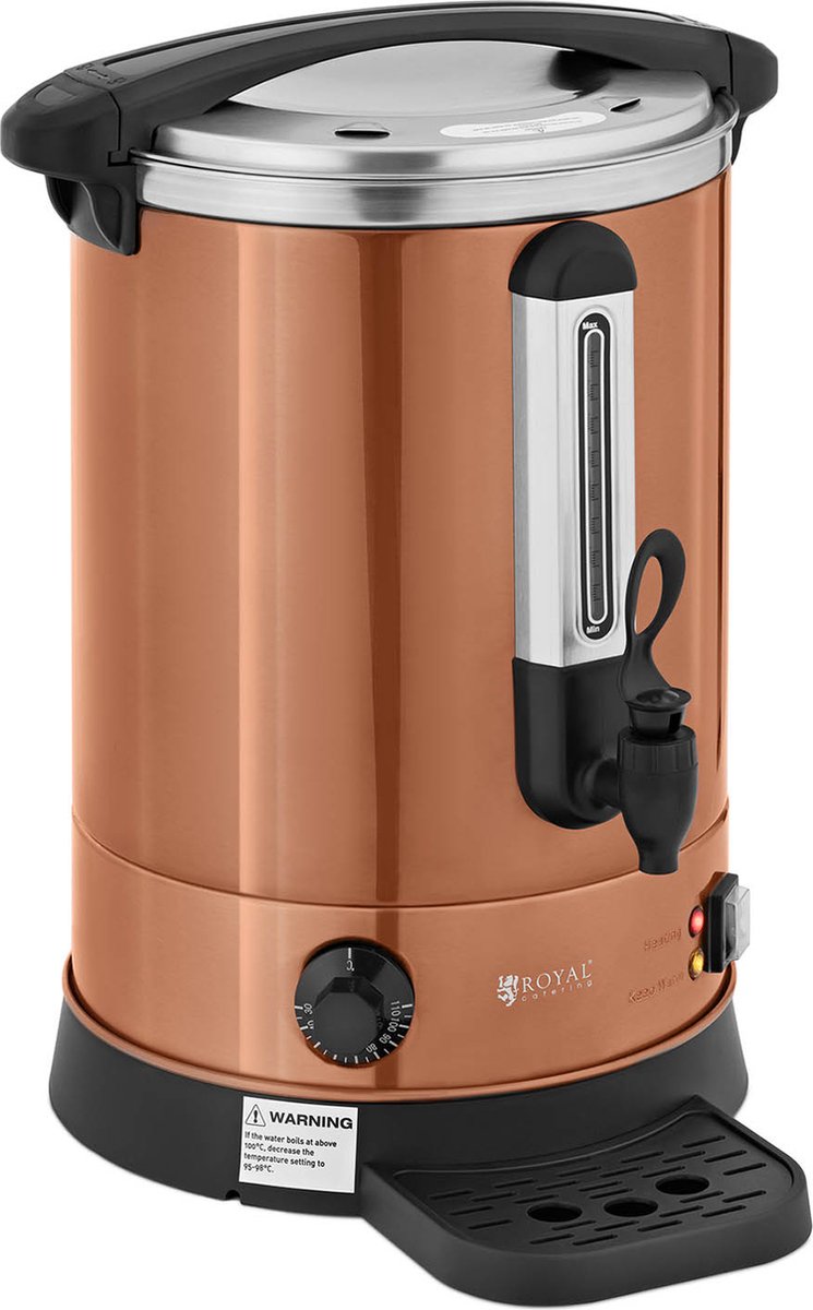 waterkoker - 13.5 L - 2500 W - Oranje - Royal Catering