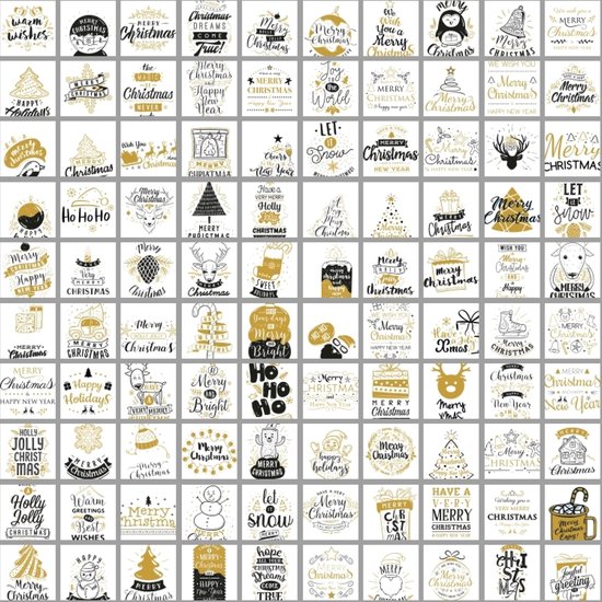 Kerstkaarten 100 stuks