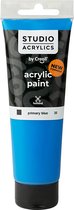 Acrylverf - Blauw Primary Blue (#30) - Dekkend - Creall Studio - 120ml - 1 fles