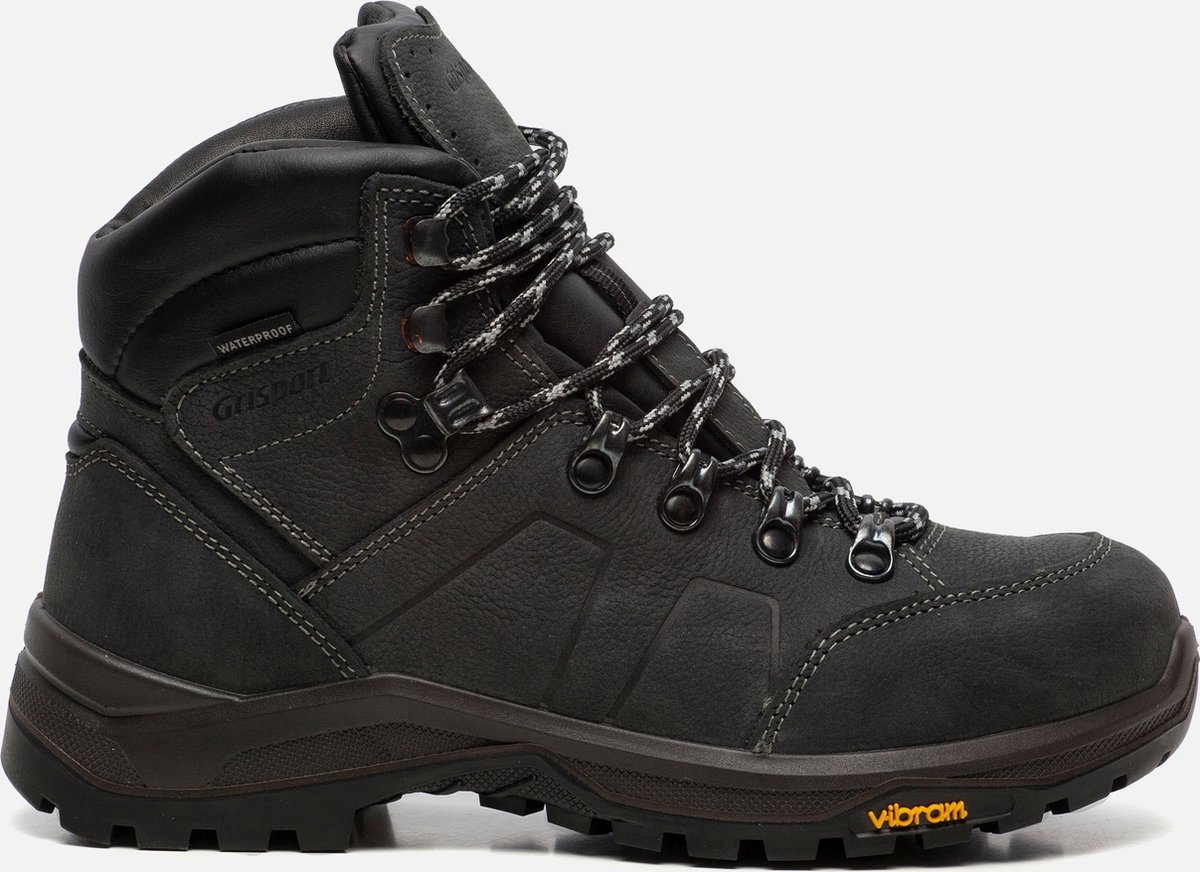 Grisport Utah Mid wandelschoenen Leer Dames Grijs